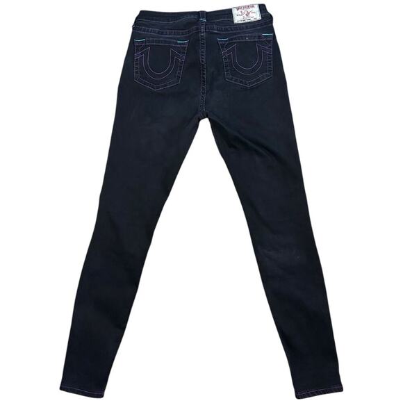 True Religion Y2K Black Curvy Skinny Jeans - Picture 2 of 8